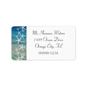 Etiket Starfish and Ocean Custom Address Label (Voorkant)