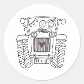 Etiket Sticker voor speciale landbruiloft (Voorkant)