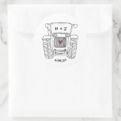 Etiket Sticker voor speciale landbruiloft (Tas)