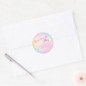 Etiket stickers voor bruiloft Bubbles (Envelop)