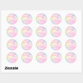 Etiket stickers voor bruiloft Bubbles (Vel)