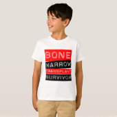 Etiket stijl - Beenmerg Transplant Survivor T-shirt (Voorkant volledig)