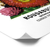 Etiket stro Flowers Seed Packet Label Poster (Hoek)