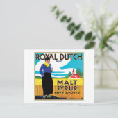 Etiket stroop voor voedselproducten briefkaart (Staand voorkant)