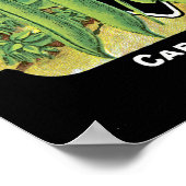 Etiket struik bonen zaadverpakking poster (Hoek)