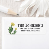 Etiket Succulent Return Address Label (Insitu)