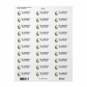 Etiket Succulent Return Address Label (Full Sheet)