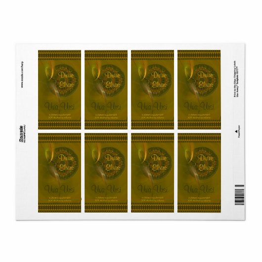 ETIKET TAILTIU APOTHECARY (Full Sheet)