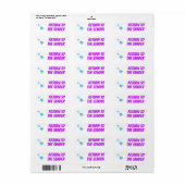 Etiket "TERUGKEER NAAR DE VERZENDER" (Full Sheet)