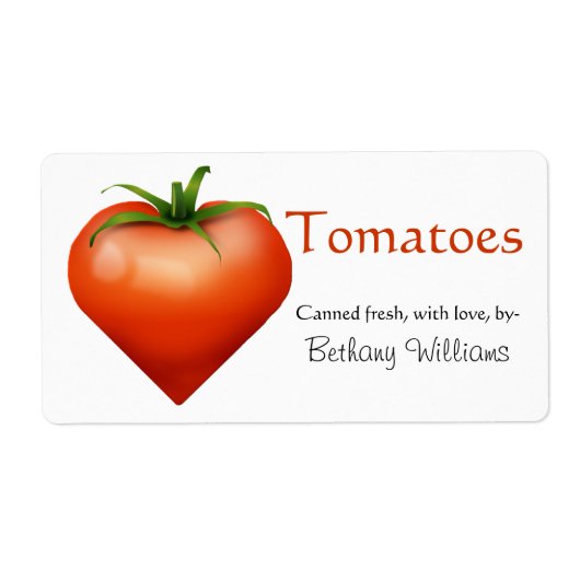 Etiket tomateninblikken (Voorkant)