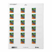 Etiket Tropisch Surf (Full Sheet)