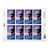 Etiket Tropische nachtweduwen Wijn (Full Sheet)