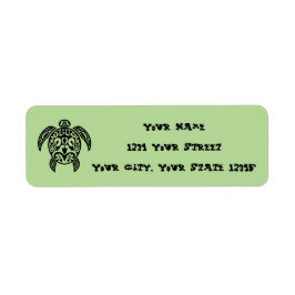 Etiket Turtle Address Label
