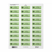 Etiket Turtle Address Label (Full Sheet)