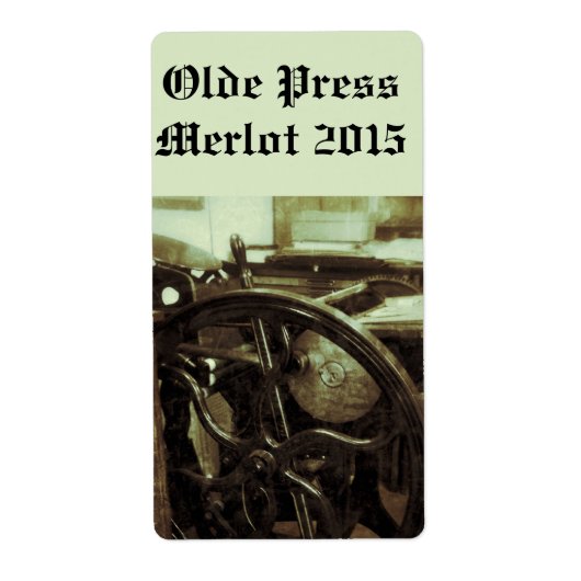 Etiket uitzicht met blisterdruk (Voorkant)