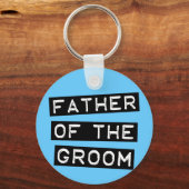 Etiket Vader van de Groom Sleutelhanger (Voorkant)