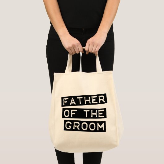 Etiket Vader van de Groom Tote Bag (Voorkant (product))