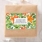 Etiket vakantiegeld en handmatige zwevende bloemen (Insitu)