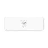 Etiket van 0,75 x 2,25 inch - Liggend (Voorkant)