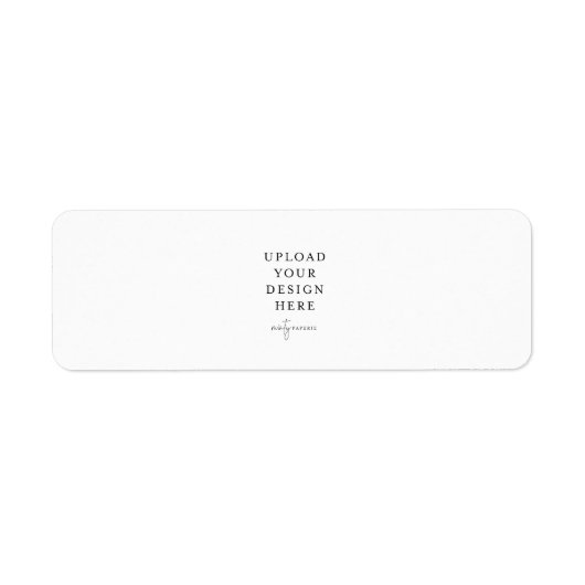 Etiket van 0,75 x 2,25 inch - Liggend (Voorkant)