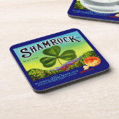 Etiket van 1930 op fruitkratten Shamrock Navel Sin Bier Onderzetter (Linkerzijde)