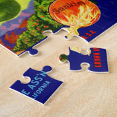 Etiket van 1930 op fruitkratten Shamrock Navel Sin Legpuzzel (Zijkant)