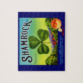 Etiket van 1930 op fruitkratten Shamrock Navel Sin Legpuzzel (Verticaal)