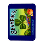 Etiket van 1930 op fruitkratten Shamrock Navel Sin Magneet (Verticaal)