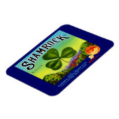 Etiket van 1930 op fruitkratten Shamrock Navel Sin Magneet (Linkerzijde)