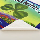 Etiket van 1930 op fruitkratten Shamrock Navel Sin Sherpa Deken (3/4)
