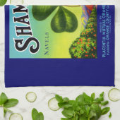 Etiket van 1930 op fruitkratten Shamrock Navel Sin Theedoek (Gevouwen)