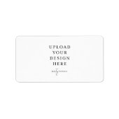 Etiket van 1,25 x 2,375 inch - Liggend (Voorkant)