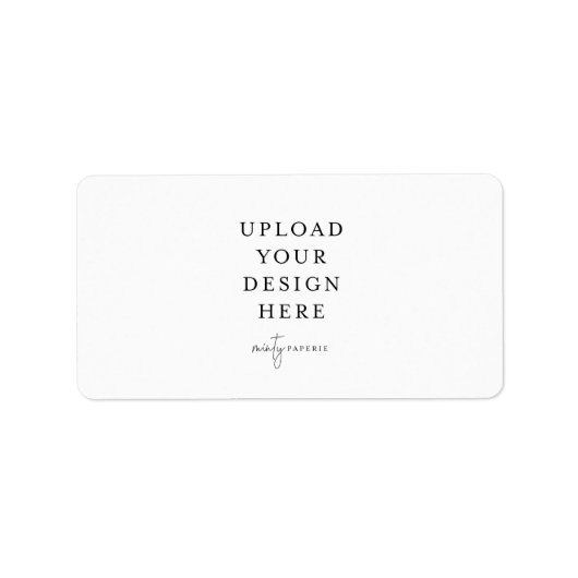 Etiket van 1,25 x 2,375 inch - Liggend (Voorkant)