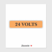 Etiket van 24 V Sticker (Vel)