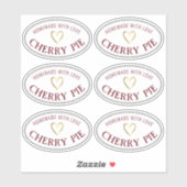 Etiket van bakkerijen of levensmiddelen op de mark sticker (Vel)