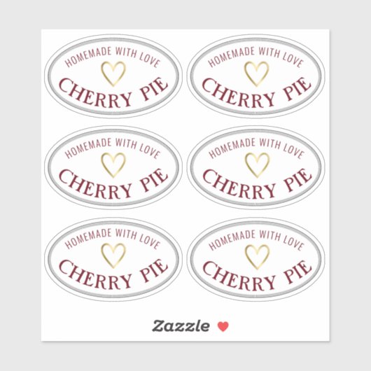 Etiket van bakkerijen of levensmiddelen op de mark sticker (Vel)