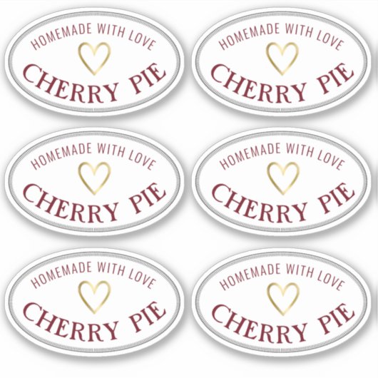 Etiket van bakkerijen of levensmiddelen op de mark sticker (Voorkant)