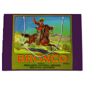Etiket van Bronco-vruchten uit de jaren '20 Groot Cadeauzakje (Voorkant)