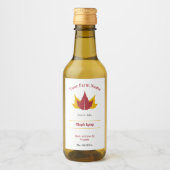 Etiket van de ahornstroop Sticker (Voorkant)