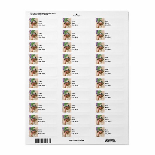 Etiket van de Duitse schildluis (Full Sheet)