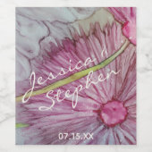 Etiket van de fles voor weddenschap Turquois en la (Enkel label)