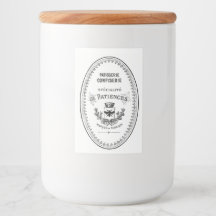 etiket van de Franse banketbakkerswinkel