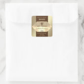 Etiket van de goudhoningpot van de moderne elegant (Tas)