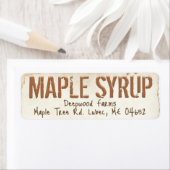 etiket van de mantel Syrup (Insitu)