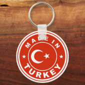 etiket van de productvlag in turkije sleutelhanger (Voorkant)