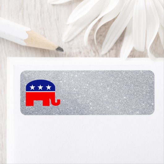 etiket van de republikeinse olifant (Insitu)