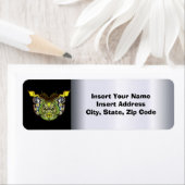 Etiket van de schedelmotor (Insitu)