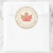 ETIKET VAN DE STAAT VAN HET SYRUP VAN HET MAPEL (Tas)