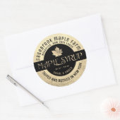 ETIKET VAN DE STAATSNAAM VAN HET MAPELSYRUP GOLD E (Envelop)