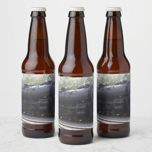 Etiket van de trein van de stoommotor (Flessen)